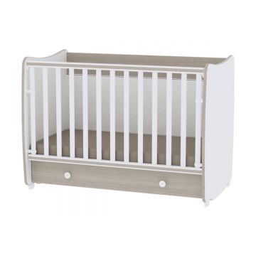 Patut balansoar transformabil, Lorelli, Matrix, 60 x 120 cm, White amber