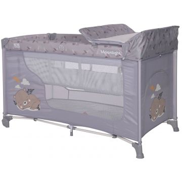 Patut pliabil Lorelli Moonlight, 2 nivele, Grey Dream