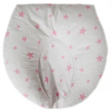 Perna pentru formarea capului bebelusului Pink Stars White