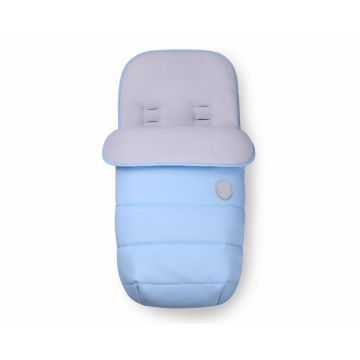 Sac de dormit pentru carucior Kikka Embroidered baby blue