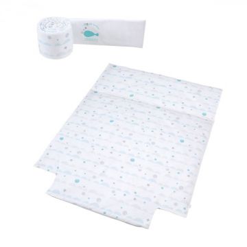 Set Micuna Pentru Pat 2 Piese Aqua 140x70cm