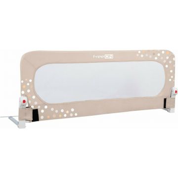 Protectie laterala pat, FreeON, Pentru bebe, Rabatabila, Instalare usoara, Dimensiune 135 x 57 cm, Little Dots, Conform cu standardul european BS7972:2001+A12009, Beige Protectie laterala pat, FreeON, Pentru bebe, Rabatabila, Instalare usoara, Dimensiune 135 x 57 cm, Little Dots, Conform cu standardul european BS7972:2001+A12009, Beige