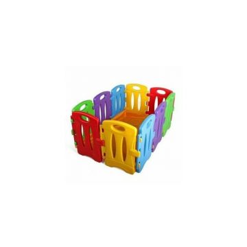 Tarc de joaca pentru copii, modular, Colorful Nest, 130 x 85 x 60 cm, 10 piese, multicolor