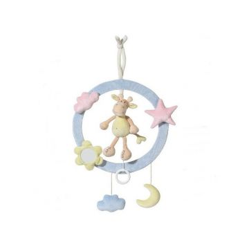 Brevi Soft Toys - Inel muzical decorativ Girafa