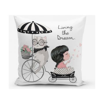 Față de pernă cu amestec de bumbac Minimalist Cushion Covers Living Dream, 45 x 45 cm