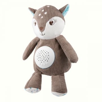Jucarie moale Fawn Canpol Babies proiector si cutie muzicala 3 In 1 77206 brown