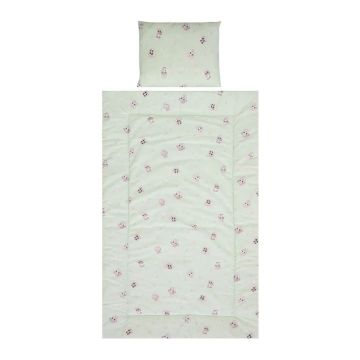Lenjerie de pat Lorelli Classic Cosy 3 piese Green Friends