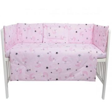 Lenjerie patut cu 5 piese Pink Moon Dark