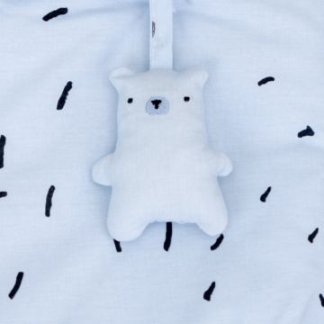 Cosulet scutece si accesorii Kikkaboo Bear with me Blue