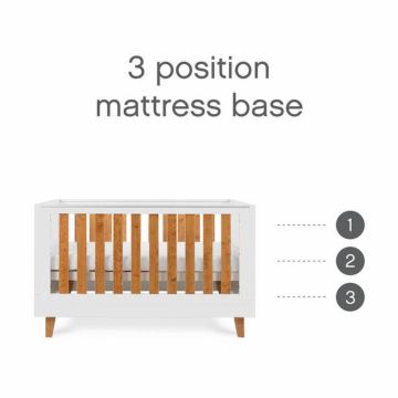 Patut evolutiv 3 in 1 Tutti Bambini Como White Rosewood