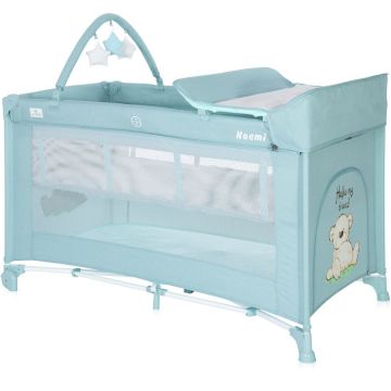 Patut pliabil Noemi Plus 2 nivele cu accesorii Blue Surf Teddy