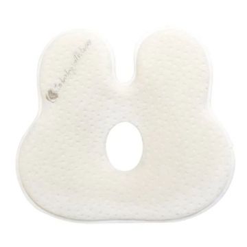 Perna ergonomica cu spuma de memorie Kikka Bunny White Velvet