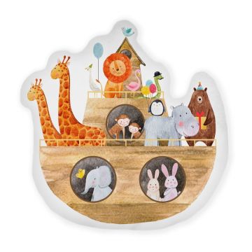 Pernă decorativă pentru copii Noah's Ark – Folkifreckles