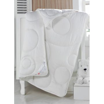 Pilota de pat pentru copii din 100% bumbac satinat, 95x145 cm, Cotton Box Kids, White