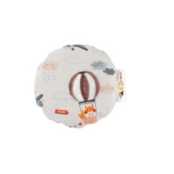 Qmini - Pernuta anticolici umpluta cu samburi de cirese, Cu husa din bumbac, Diametru 14 cm, Adventure