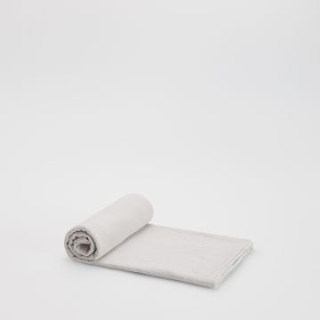 Reserved - Pătură din muselină, cu broderie - Gri deschis