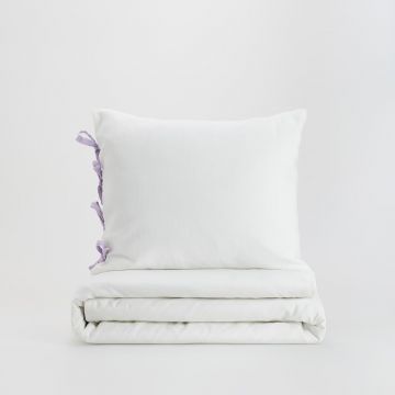 Reserved - Set lenjerie de pat din bumbac - Alb