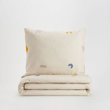 Reserved - Set lenjerie de pat din bumbac - Multicolor