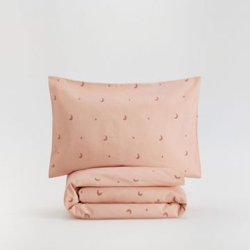 Reserved - Set lenjerie de pat din bumbac organic - Roz