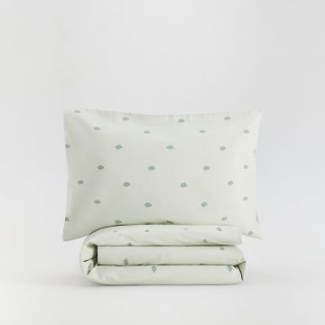 Reserved - Set lenjerie de pat din bumbac organic - Verde