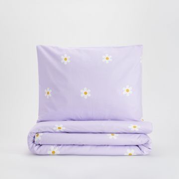 Reserved - Set lenjerie de pat din bumbac - Violet