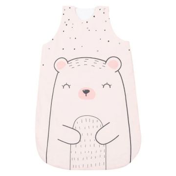 Sac de dormit pentru bebelusi Kikka Bear With me 70 cm 0-6 luni Roz