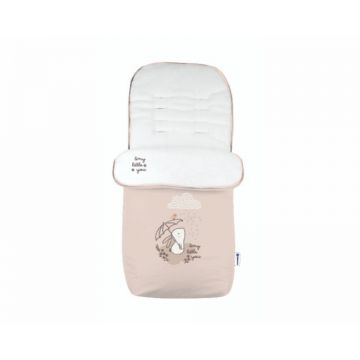 Sac de dormit pentru carucior Kikka Polar friends pink