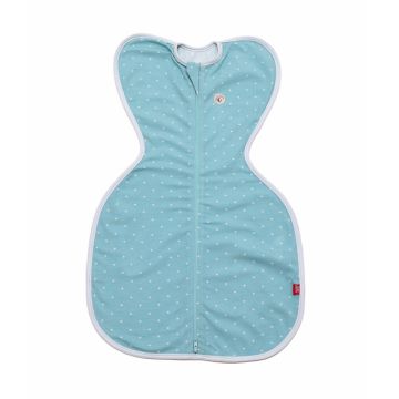 Set 2 saci de dormit swaddle First Sleep Calm Star and Coral Blue pentru nou-nascuti