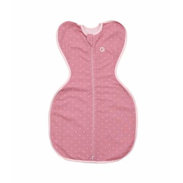 Set 2 saci de dormit swaddle First Sleep Sweet Star and Blush Pink pentru nou-nascuti