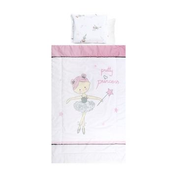 Set lenjerie de pat Lorelli pink, 4 articole