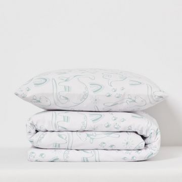 Sinsay - Set lenjerie de pat din bumbac - Verde