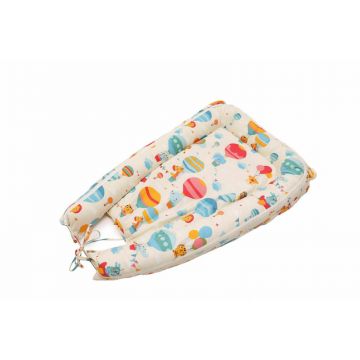 Baby Nest Balonase - culcus bebelus pentru dormit, reversibil, multifunctional 100 x 60cm