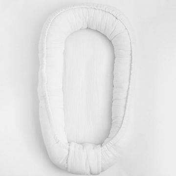 Cosulet bebelus New Baby pentru dormit 80 x 50 cm White