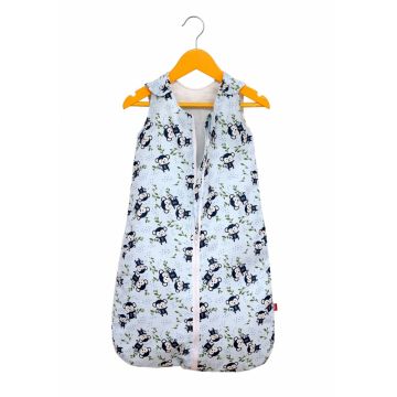 Sac de dormit copii 1.5 tog Happy Monkey din bumbac 110 cm