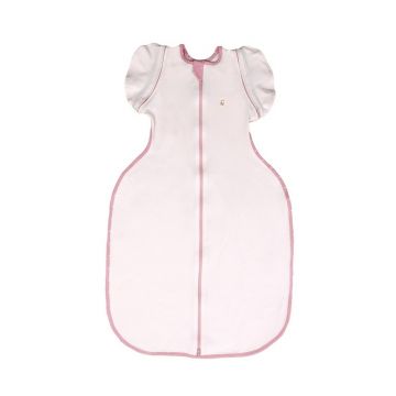 Sac de dormit Swaddle First Sleep Blush Pink, faza 2, pentru bebelusi 3-6 luni