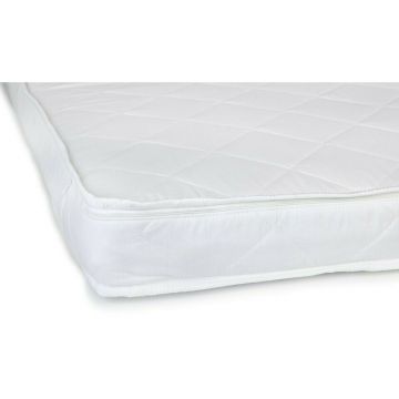 Saltea pentru patut YappyLatex din cocos si latex 140x70x8 cm Alb