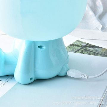 Lampa de veghe pentru copii Iepuras Albastru 23 cm