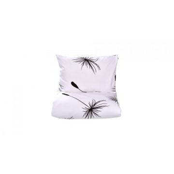 Set lenjerie 3 piese pentru patut incastrabil gradinita model papadii monocrom