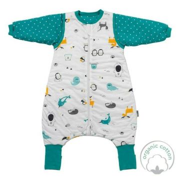 Slumbersac - Sac de dormit cu picioruse si maneca lunga detasabila Polar Pals 70 cm + manseta 3.5 Tog