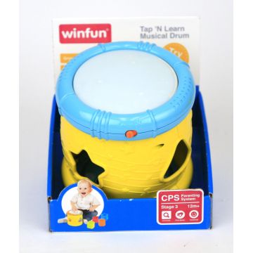 Jucarie bebelusi, tambur muzical cu activitati de iluminare, Winfun, 0748