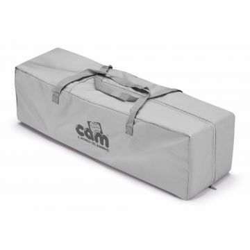 Patut plibil pentru copii Cam Sonno Gri ultraportabil, saltea, buzunar depozitare, geanta de transport inclusa