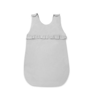 Sac de dormit pentru bebelusi din bumbac certificat cu fermoar lateral 70 cm Colectia Royal Grey