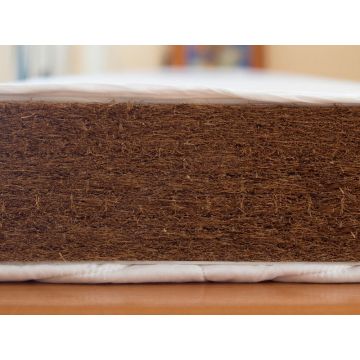 Saltea fibra de cocos integral 120x60x06 cm cu husa bumbac imprimat