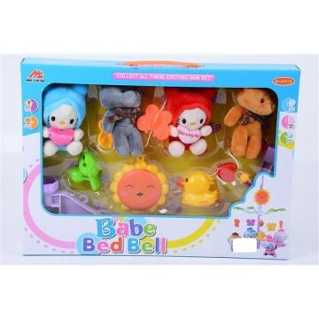 Carusel patut bebe cu figurine plusate