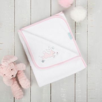 CuddleCo. - Paturica pufoasa din fleece 90x70 cm Comfi Love Rabbit