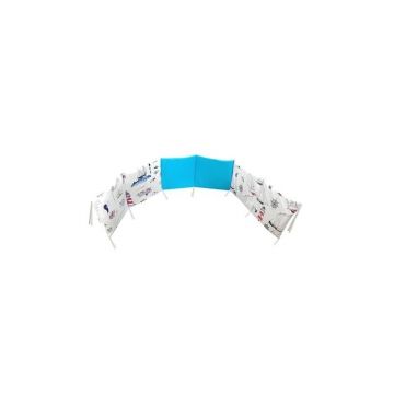 Deseda - Aparatoare protectii laterale pat pufoase 120x60 cm h28cm Mix Marin