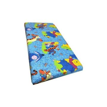 Deseda - Cearsaf cu elastic 120x60cm pe colt cu imprimeu Aiurila albastru