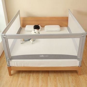 PACHET: 3 Bariere laterale cu siguranta tripla, pat de 200x200 cm