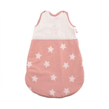 Sac de dormit de iarna 0-6 luni Stars Pale Blush