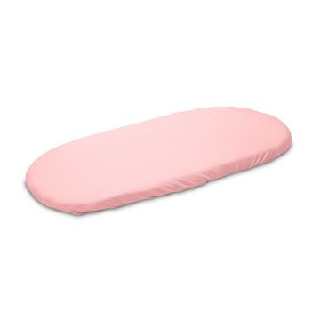 Sensillo - Cearceaf cu elastic, Din bambus, Potrivit pentru pielea sensibila, Antialergic, 35x75 cm, 0 luni+, Roz
